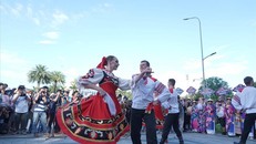 Đoàn múa Belogorie - Nga. Ảnh: Laodongtv.