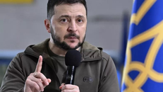 Tổng thống Ukraine Volodymyr Zelensky. 