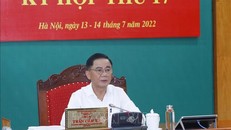 Đồng chí Trần Cẩm Tú, Ủy viên Bộ Chính trị, Bí thư Trung ương Đảng, Chủ nhiệm Ủy ban Kiểm tra Trung ương chủ trì Kỳ họp. Ảnh: TTXVN