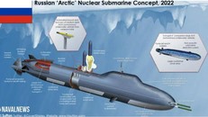 Hình ảnh về thiết kế tàu ngầm tối tân mới của Nga. Ảnh: NavalNews.com