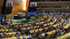 Tổng Thư ký LHQ Antonio Guterres phát biểu tại phiên khai mạc khóa họp 77 Đại hội đồng LHQ ở New York, Mỹ, ngày 20/9/2022. Ảnh: TTXVN