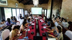 Quang cảnh chương trình tập huấn.