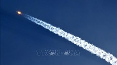 Tên lửa đẩy Trường Chinh 5B Y4, mang theo module Mộng Thiên, Ảnh: TTXVN.