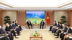 Quang cảnh buổi tiếp. Ảnh: Dương Giang/TTXVN