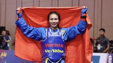 Lê Thị Hiền giành HCV đầu tiên cho Vovinam Việt Nam