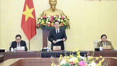 Chủ tịch Quốc hội Vương Đình Huệ phát biểu khai mạc. Ảnh: Doãn Tấn