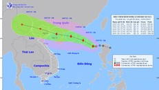 Áp thấp nhiệt đới đã mạnh lên thành bão, cơn bão số 1 năm 2023 (có tên quốc tế là TALIM). Ảnh: nchmf.gov.vn