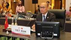 Đoàn Việt Nam tham dự Hội nghị Hội đồng Cộng đồng Kinh tế ASEAN (AECC) lần thứ 23. Ảnh: Hữu Chiến.