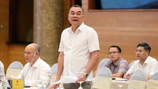 Trung tướng Tô Ân Xô, Người phát ngôn Bộ Công an trả lời câu hỏi của đại diện các cơ quan báo chí. Ảnh: An Đăng