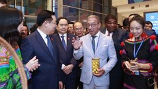 Ông Duarte Pacheco, Chủ tịch Liên minh Nghị viện thế giới đánh giá cao sự năng động và phát triển của Việt Nam. Ảnh: NST