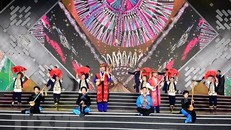 Tiết mục biểu diễn nghệ thuật tại lễ khai mạc Chương trình. Ảnh: Quang Cường