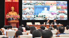 Bộ trưởng Bộ GD&ĐT Nguyễn Kim Sơn phát biểu tại Hội nghị. Ảnh: TT