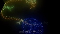 2.024 drone trình diễn tại "Lễ hội ánh sáng nghệ thuật Hà Nội - Rực rỡ Thăng Long"
