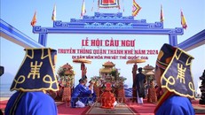 Nghi lễ chính của Lễ hội Cầu ngư truyền thống quận Thanh Khê, thành phố Đà Nẵng.