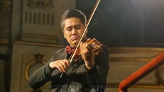 Nghệ sỹ Nhân dân Bùi Công Duy trình diễn trong đêm nhạc đỉnh cao