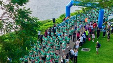 Hơn 1.200 vận động viên tham gia Giải chạy bộ “Vì Công trình xanh Việt Nam năm 2024”
