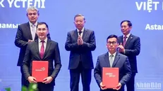 Sự kiện diễn ra trang trọng với sự tham dự của Tổng Bí thư Tô Lâm trong khuôn khổ chuyến thăm cấp Nhà nước tại Cộng hòa Kazakhstan.