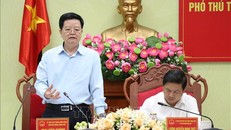 Phó Thủ tướng Mai Văn Chính phát biểu.