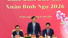 Đồng chí Phan Xuân Thuỷ, Phó Trưởng Ban Tuyên giáo và Dân vận Trung ương phát biểu tại hội nghị. Ảnh: Phương Hoa
