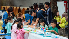 Workshop dành cho thiếu nhi được tổ chức song song với lễ phát động