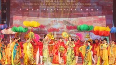 Tiết mục văn nghệ tại Lễ khai hội Vía Bà Chúa Xứ núi Sam năm 2026. 