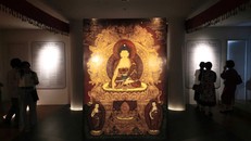 Tác phẩm Thích Ca tại không gian triển lãm "Trong Ngọc sáng Son" 