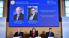 Hai nhà nghiên cứu người Mỹ giành Nobel Kinh tế 2026
