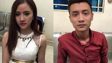 Cặp đôi tàng trữ thuốc lắc bị cảnh sát 141 phát giác. Ảnh: H.L.