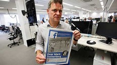 Tổng biên tập tờ Aftenposten, ông Espen Egil Hansen, viết thư bày tỏ lo ngại Zuckerberg đang “lạm dụng quyền lực”. Ảnh: EPA 