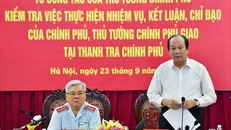 Bộ trưởng, Chủ nhiệm VPCP Mai Tiến Dũng phát biểu tại buổi làm việc. Ảnh: VGP/Nhật Bắc