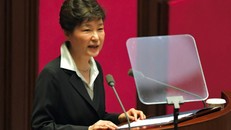 Tổng thống Hàn Quốc Park Geun-hye. Ảnh: AFP