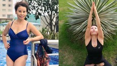 Mẹ Hồ Ngọc Hà tự tin thả dáng với bikini dù đã 61 tuổi