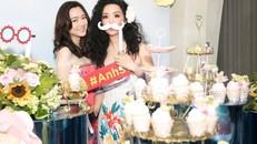 Hoa hậu đền Hùng Giáng My xinh đẹp, trẻ trung trong tiệc mừng con gái tuổi 24