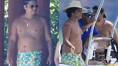 Bruno Mars lộ thân hình ngấn mỡ gây choáng