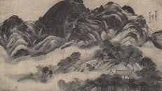 Bức họa 인왕재색도 (Sau cơn mưa trên núi Inwang) (1751) của họa sĩ thời Joseon - Jeong Seon (1676-1759). (Ảnh: Bảo tàng Quốc gia Hàn Quốc)