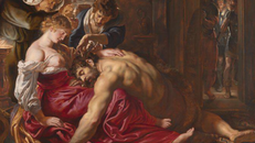 Họa sĩ Rubens đã vẽ một cảnh của Samson và nàng Delilah được mô tả cảnh trong Kinh thánh, Delilah đã dàn dựng việc cắt tóc của Samson trong khi chàng ngủ, việc có thể khiến chàng dũng sĩ mất hết mọi sức mạnh. 
