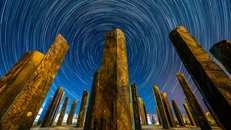 Những cột đá bazan tại Trung Quốc. Ảnh: Yongsheng ZHUO