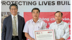 Hình ảnh tại Lễ bàn giao. Ảnh: ĐSQ Nhật Bản.