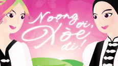Bộ nhận diện của dự án “Noọng ơi, Xòe đi!” lấy cảm hứng từ hình ảnh thiếu nữ Thái cùng gam màu trẻ trung, nhằm truyền tải tinh thần gần gũi, hiện đại nhưng vẫn giữ nét đặc trưng văn hóa truyền thống. (Ảnh: BTC)