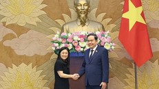 Chủ tịch Quốc hội Trần Thanh Mẫn tiếp Đại sứ Hoa Kỳ tại Việt Nam Jennifer Wicks. (Ảnh: Doãn Tấn/ TTXVN)