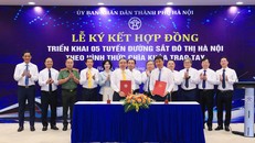 Thành phố Hà Nội và liên danh Vinhomes - SGC chính thức ký kết hợp đồng tổng thầu 5 tuyến đường sắt đô thị theo hình thức chìa khóa trao tay