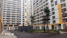 Dự án Nhà ở xã hội thuộc Dự án Khu đô thị-Dịch vụ thương mại và nhà ở công nhân Tràng Duệ. (Ảnh: Hoàng Ngọc/TTXVN)