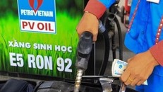 Từ 15 giờ hôm nay, giá xăng E5RON92 không cao hơn 25.361 đồng/lít (giảm 1.610 đồng/lít so với giá bán tối đa hiện hành). (Ảnh: Vietnam+)
