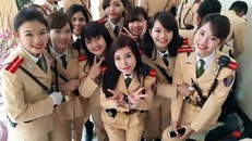 Ngất ngây với vẻ đẹp của nữ cảnh sát giao thông Việt Nam