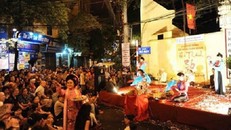 Hà Nội chuẩn bị trình diễn áo dài ở Phố Cổ 