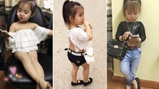 Bé gái 3 tuổi ở Tuyên Quang ăn mặc 'già trước tuổi' gây sốt mạng