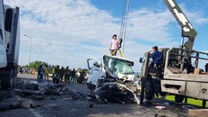 Hiện trường vụ tai nạn thảm khốc - Ảnh: Tiền Phong