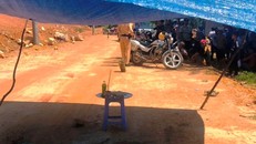 Hiện trường vụ tai nạn - Ảnh: V.Q