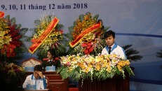 Vũ Đức Lượng trình bày tham luận tại đại hội