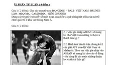 Chiến thắng của đội tuyển Việt Nam tại AFF cup được đưa vào đề kiểm tra THPT